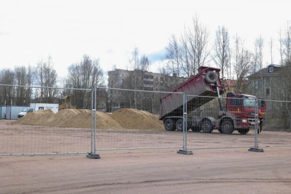 В Выборге началось строительство скейт-парка