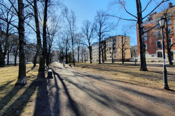 Во второй части Садового сквера в Выборге начинается благоустройство территории