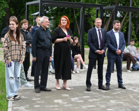 В Выборге торжественно открыт обновленный сквер