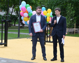 В Выборге торжественно открыт обновленный сквер