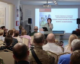 В выставочном зале «Выборг — город воинской славы» состоялось открытие обновлённой выставки «Специальная военная операция: вопрос нашей жизни»